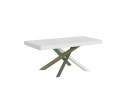 Mesa de Jantar Extensível 90X120/224 Cm Volantis Premium Cinza Branca Quadro 4/A ITAMOBY