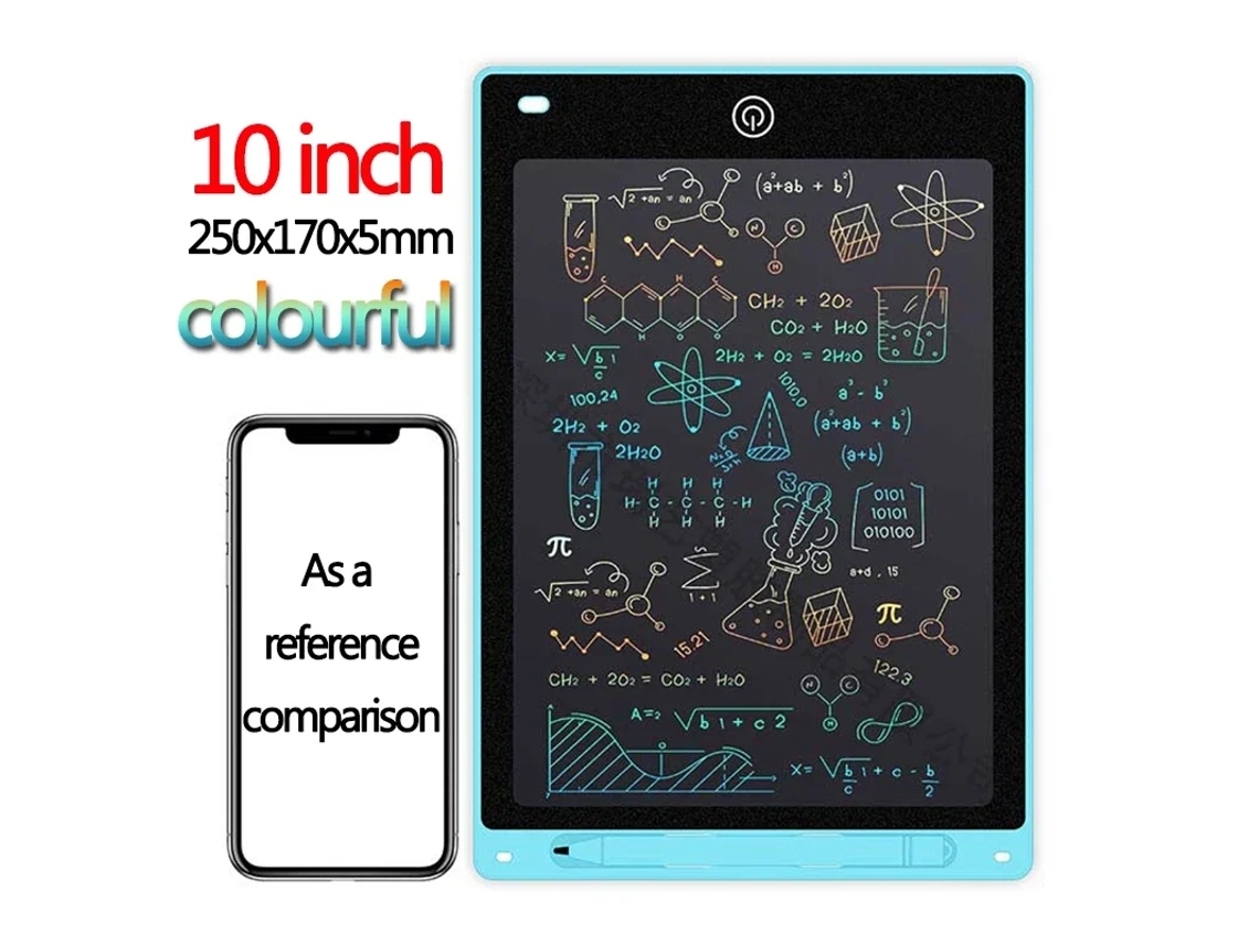 Tablet De Desenho Lcd 10/12 Polegadas, Quadro Para Crianças, Brinquedo Caligrafia, Negro Mágico, Presente Crianças Aquaforge