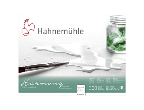 Bloco Aguarela Harmony 300Gr Grão Satinado 12Fls 30X40
