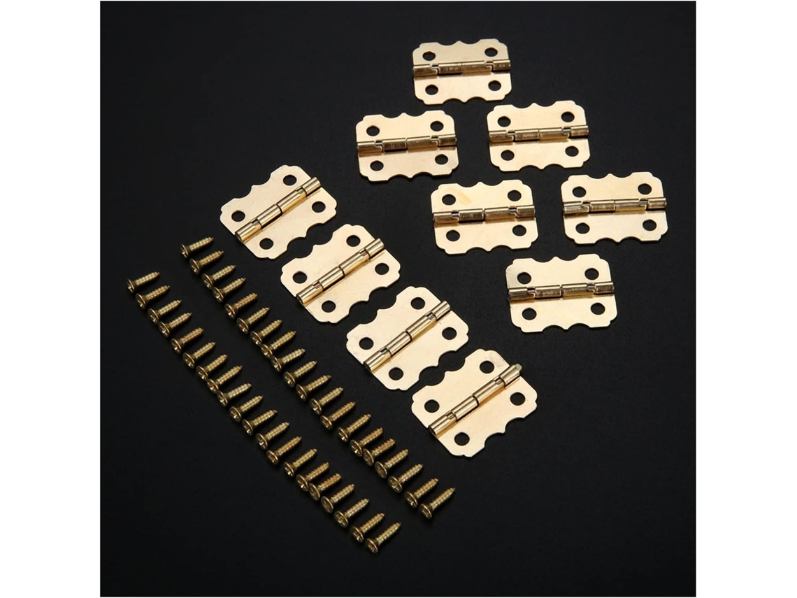 Dobradiça, Dobradiças, Dobradiças Para Armário, 10 Peças Mini Dobradiças Pequenas De Metal Para Porta Armário, Caixa De
