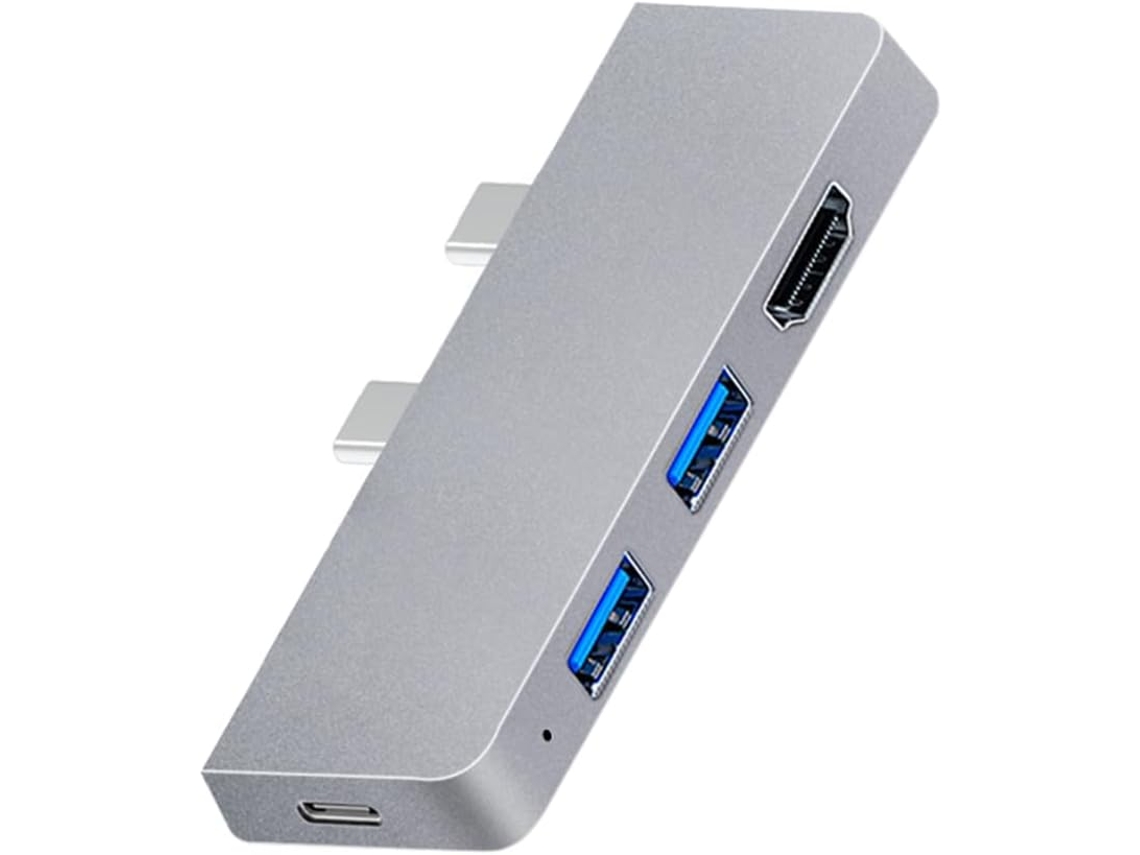 Hub Usb 6 Em 1 Com Adaptador Divisor Múltiplo Tipo C Macho Para Hdmi,