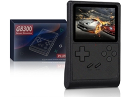 Console Portátil Retrô com Mais de 6000 Títulos Clássicos, Tela de 3 Polegadas, Preto AQUAFORGE