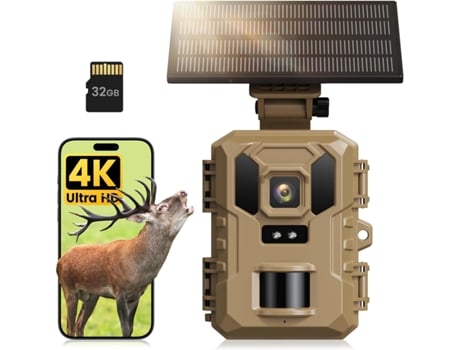 Câmera De Trilha Câmeras De Jogo Wifi 4k De 64 Mp Com Visão Noturna Ativada Por Movimento, À Prova Dágua Ip66 Jytgalx (marrom)