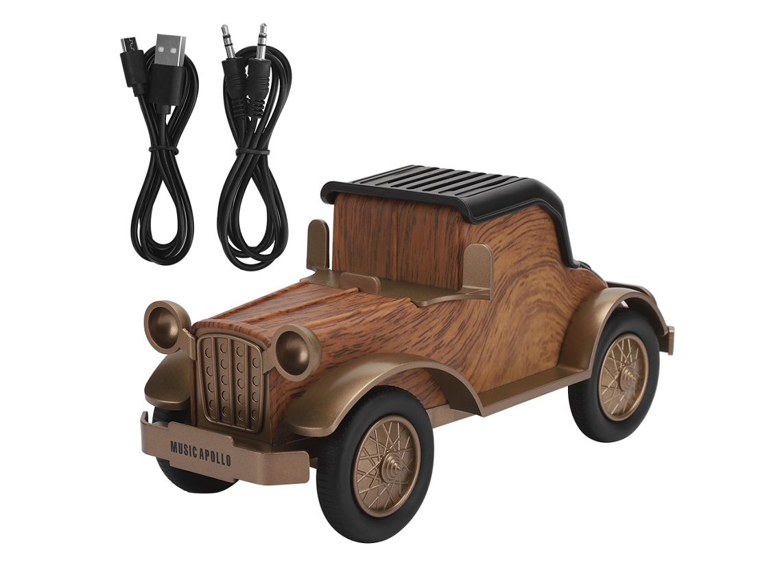 Caixa De Som Bluetooth Sem Fio Wisenovo Em Forma De Carro Vintage Equipamento De Áudio Para Casa