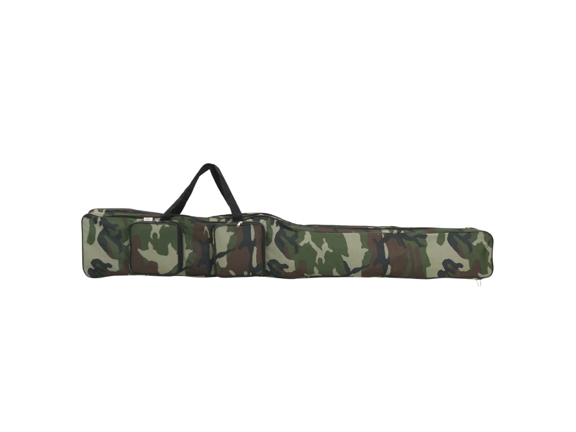 Vidaxl Saco Para Cana De Pesca 160 Cm Tecido Oxford Camuflagem Verde