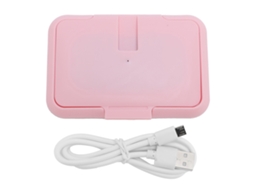 Primerox aquecedor de Toalhas Umedecidas para Bebê com Temperatura Constante Usb Portátil Rosa
