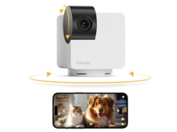 Câmera de Vigilância PETCUBE 360 (Wi-fi - Audio - Branco)