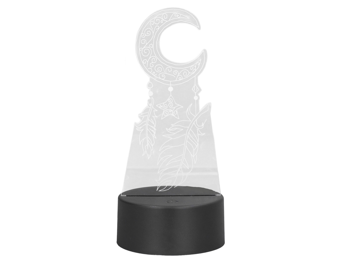 Laxiscreed Luminária 3d Para Mesa Com Efeito Noite, Touch Com Sete Cores E Conexão Usb