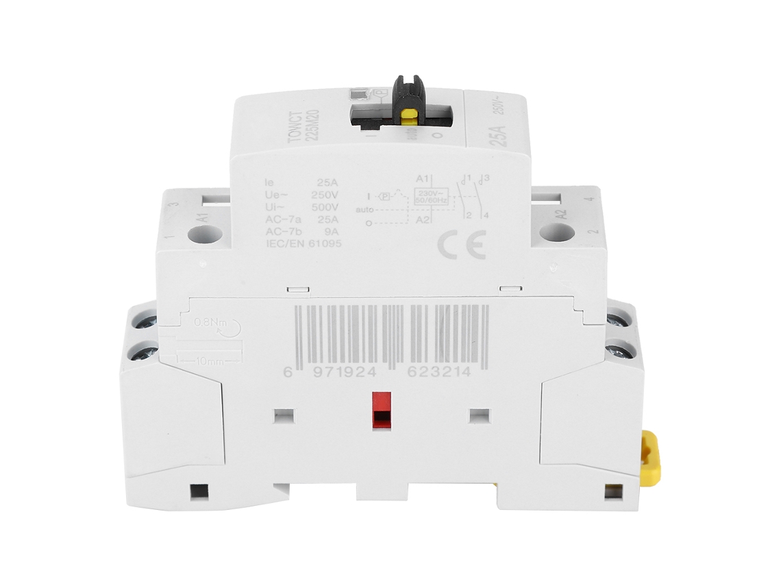 Laxiscreed Contator De Ar Condicionado Doméstico Com Interruptor Manual Para Montagem Em Guia 35mm