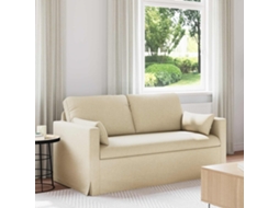 Vidaxl Sofá Creme 158 X 78 X 80 Cm Tecido