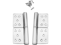 Dobradiça, Dobradiças, Ferragens, 2 Dobradiças De Porta Metálicas Com