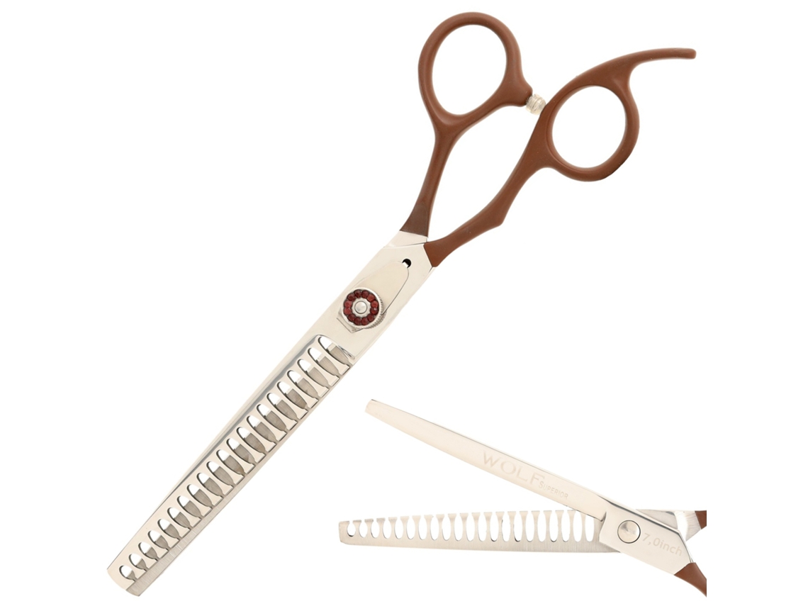 Tesoura Degloving Elysve 7.0 Polegadas, Design Offset, Corte Preciso, Para Salão E Uso Doméstico