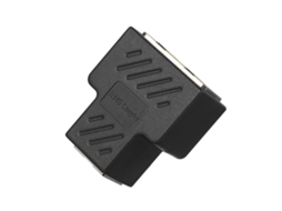 Divisor RJ45 1 para 2 Portas Femininas para Cabos Ethernet