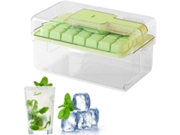 Forma De Gelo Com Tampa, Reutilizável, Camada Dupla, Com Recipiente Para Uísque, Café, Chá, Bebid Gokoco