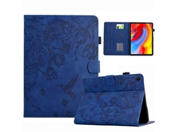 Capa de couro inteligente com estampa de flores e pássaros Webake para tablet