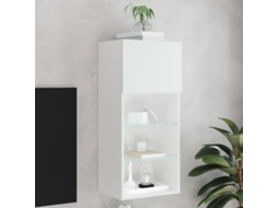 Vidaxl Móvel de Tv com Luzes Led 40,5x30x90 Cm Branco