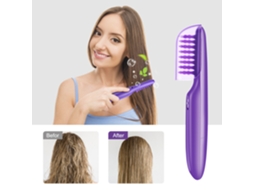 Escova Elétrica Desembaraçadora Pente De Cabelo Desembaraçador Escova De Cabelo Crespo Ondulado Desata Nós Automaticamente*