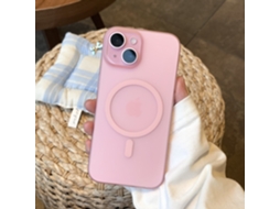 Capa Para Iphone 17 Air Rosa, Com Toque Suave, Magnética, Ultrafina, Fosca E Transparente, Com Proteção Contra Quedas.