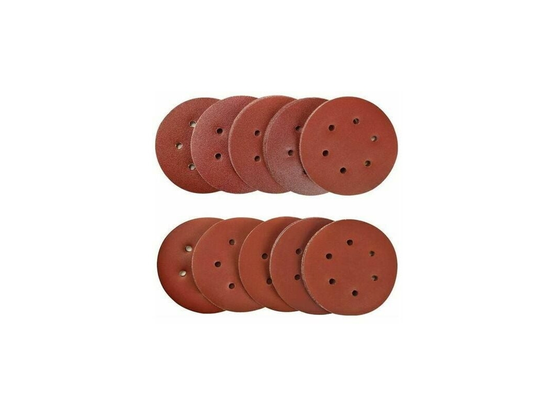100 Peças De Lixas De 150 Mm, Lixas, Discos De Lixa 40/80/120/180/320/600/800/1000/1500/2000 Grãos, Ideais Para Lixar/polir/remover Ferrugem Slowmoose