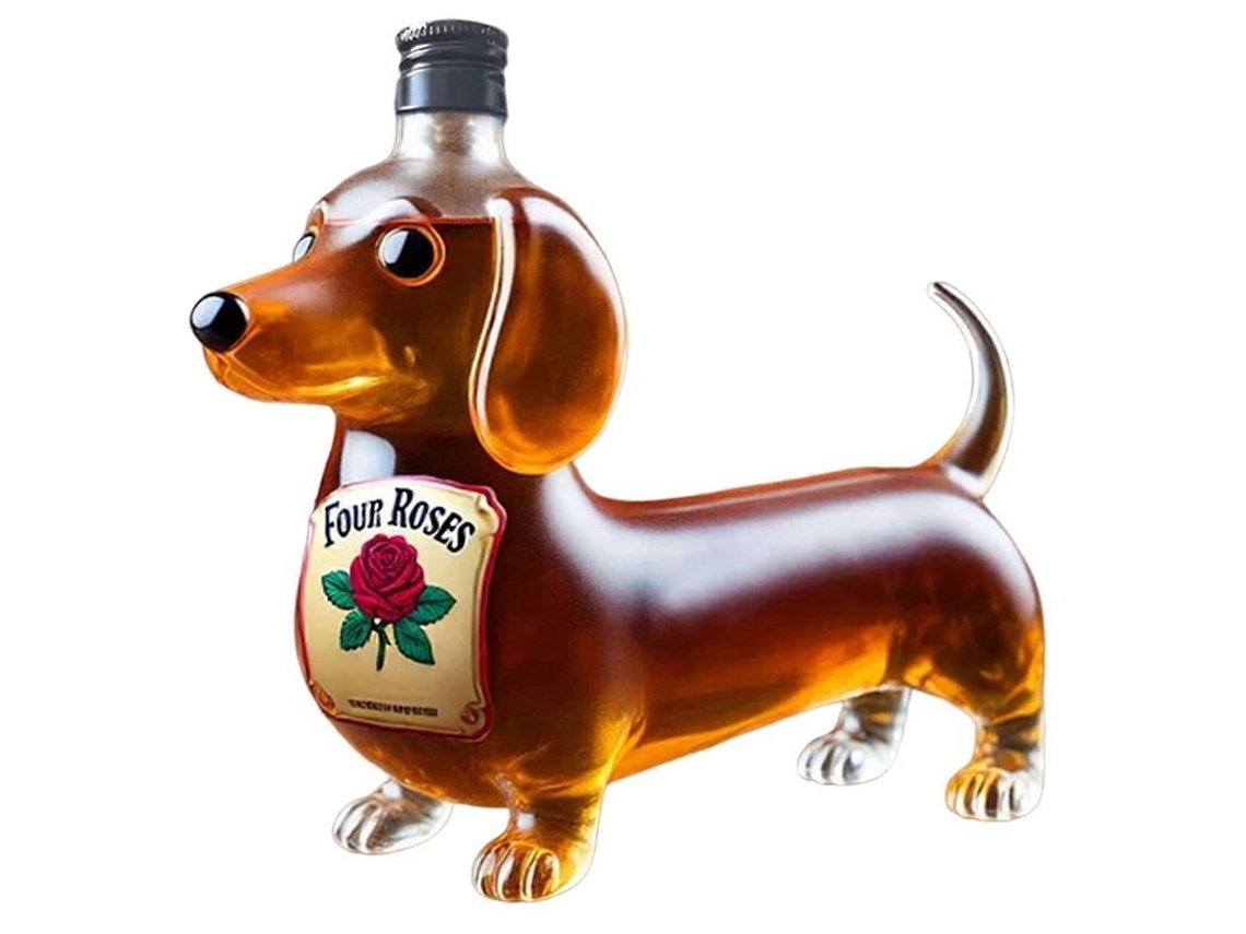 Decantador de whiskey Bulldog francês divertido Nova LINE dispenser de licor único S/MARCA