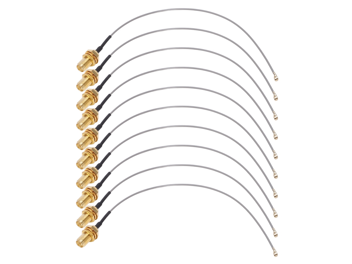 10 Unidades Adaptador De Cabo Coaxial Rf Extensão Sinal 50 Ohms Para Gps Escâneres