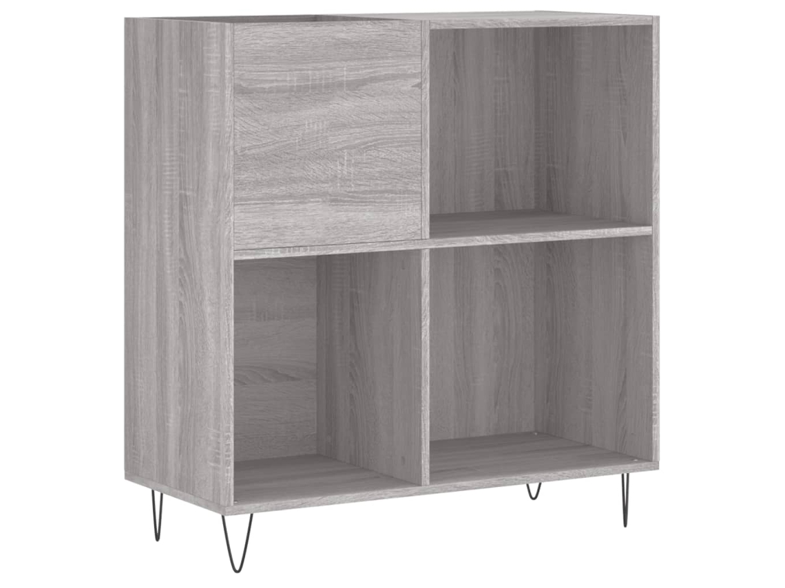 Record Cabinet, Record Cabinets Vidaxl Cinzeto Madeira Processada (n/a)