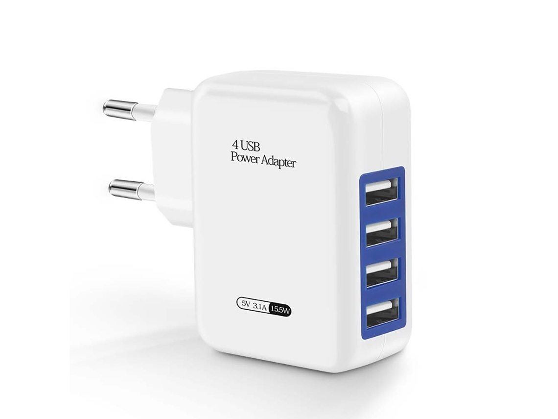 Carregador EOOCOO (4 Portas Usb Carregamento Rápido 5v/3a)
