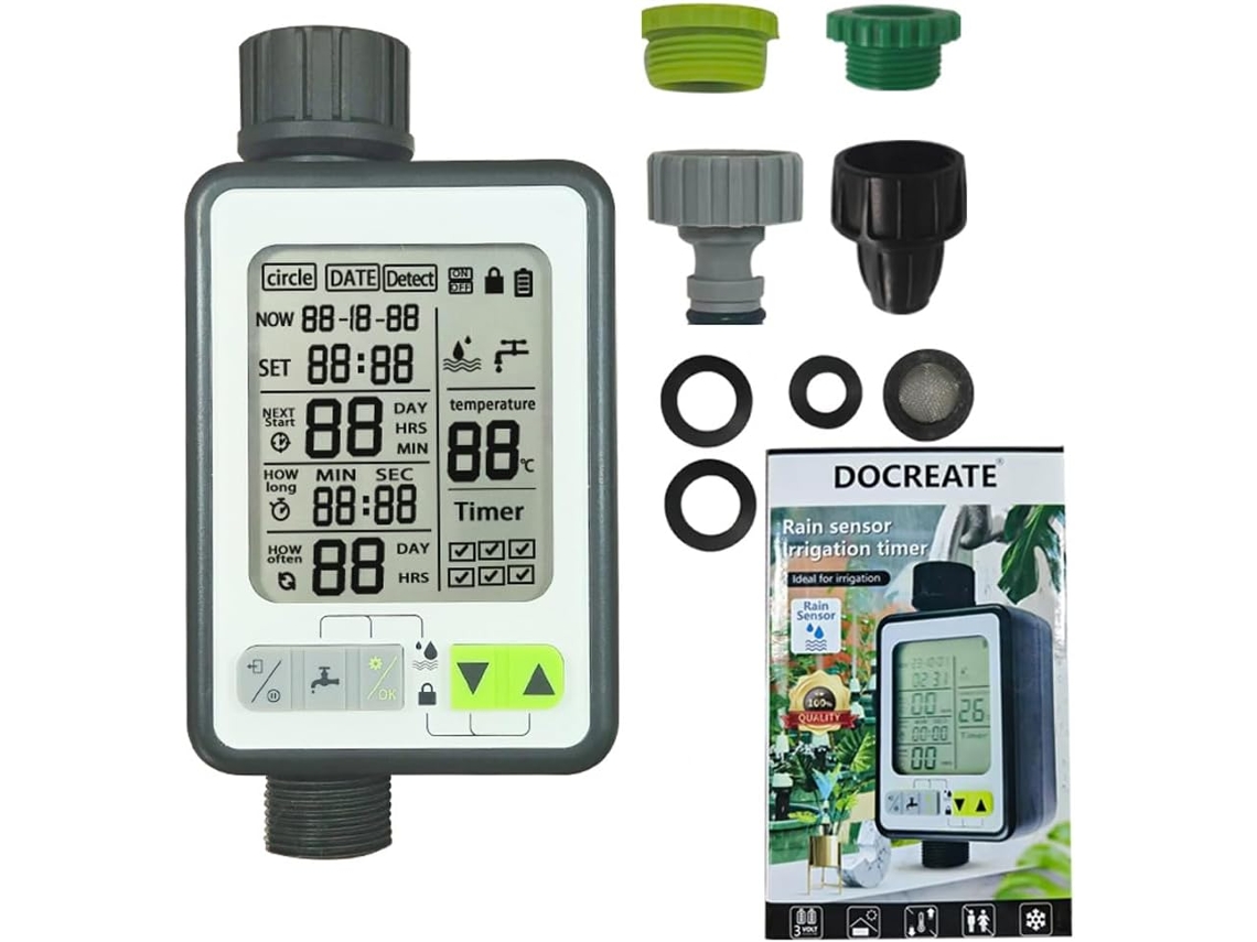 Temporizador De Rega Automática Para Jardim Com Válvulas Inteligentes