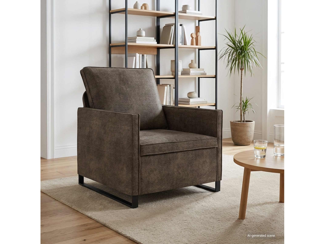 Vidaxl Sofá De Solteiro Cinzento-escuro 70 X 81 X 82 Cm