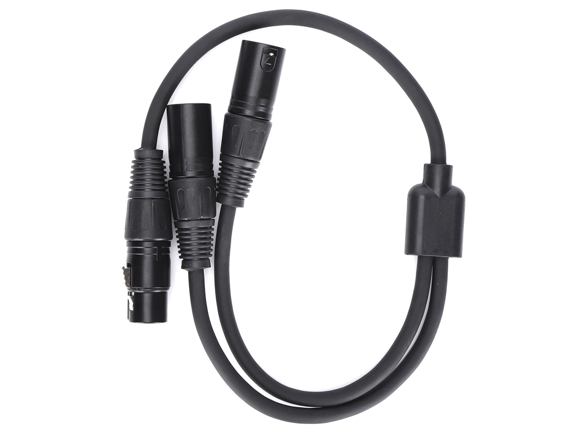Cabo Xlr Fêmea para Duplo Xlr Macho 0.5m | S/MARCA