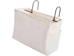 Bolsa Organizadora Suspensa de Feltro Branco com Grande Capacidade e Vários Compartimentos para CHABERLU