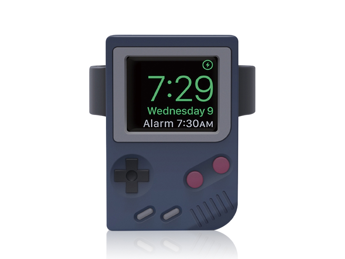 Base De Carregamento Usb Silicone Retro Para Iwatch 3/4/5/6 Azul