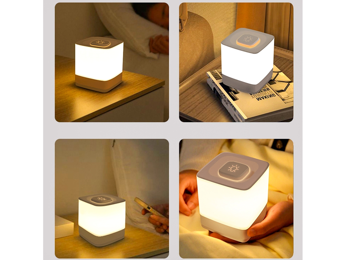 2026 luz Nocturna Recargable de Toque Luz Cálida Ambiente para Dormitorio Y Sueño