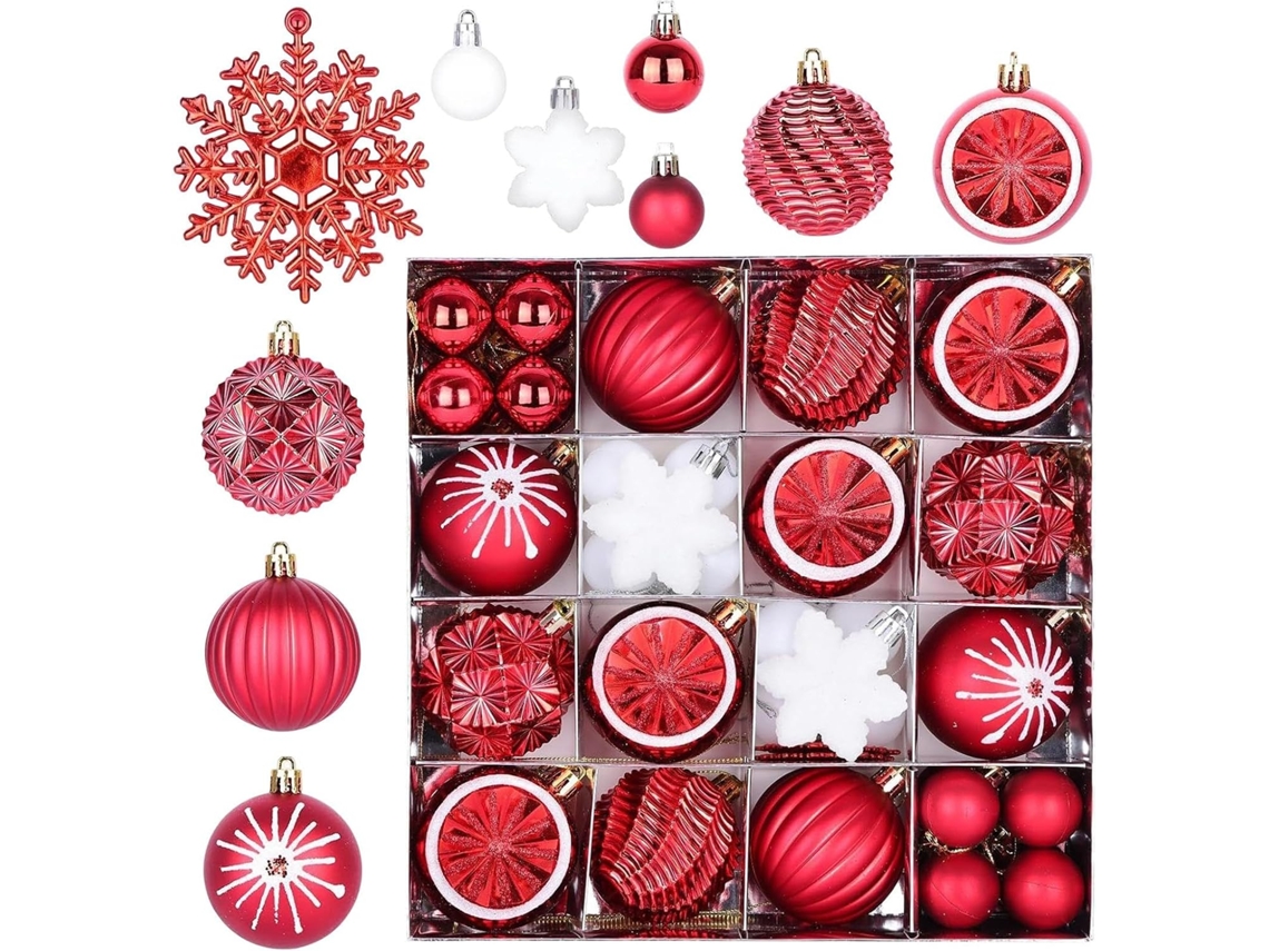 Bolas De Natal Pintadas, Decorações Inquebráveis |