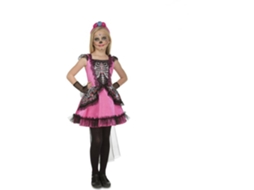 Fato de Menina Esqueleto (Tam: 7-9 anos)