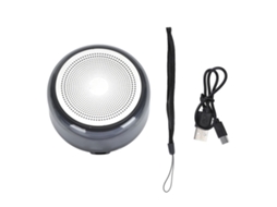 Caixa de Som Bluetooth EOOCOO portátil com luzes rgb e subwoofer