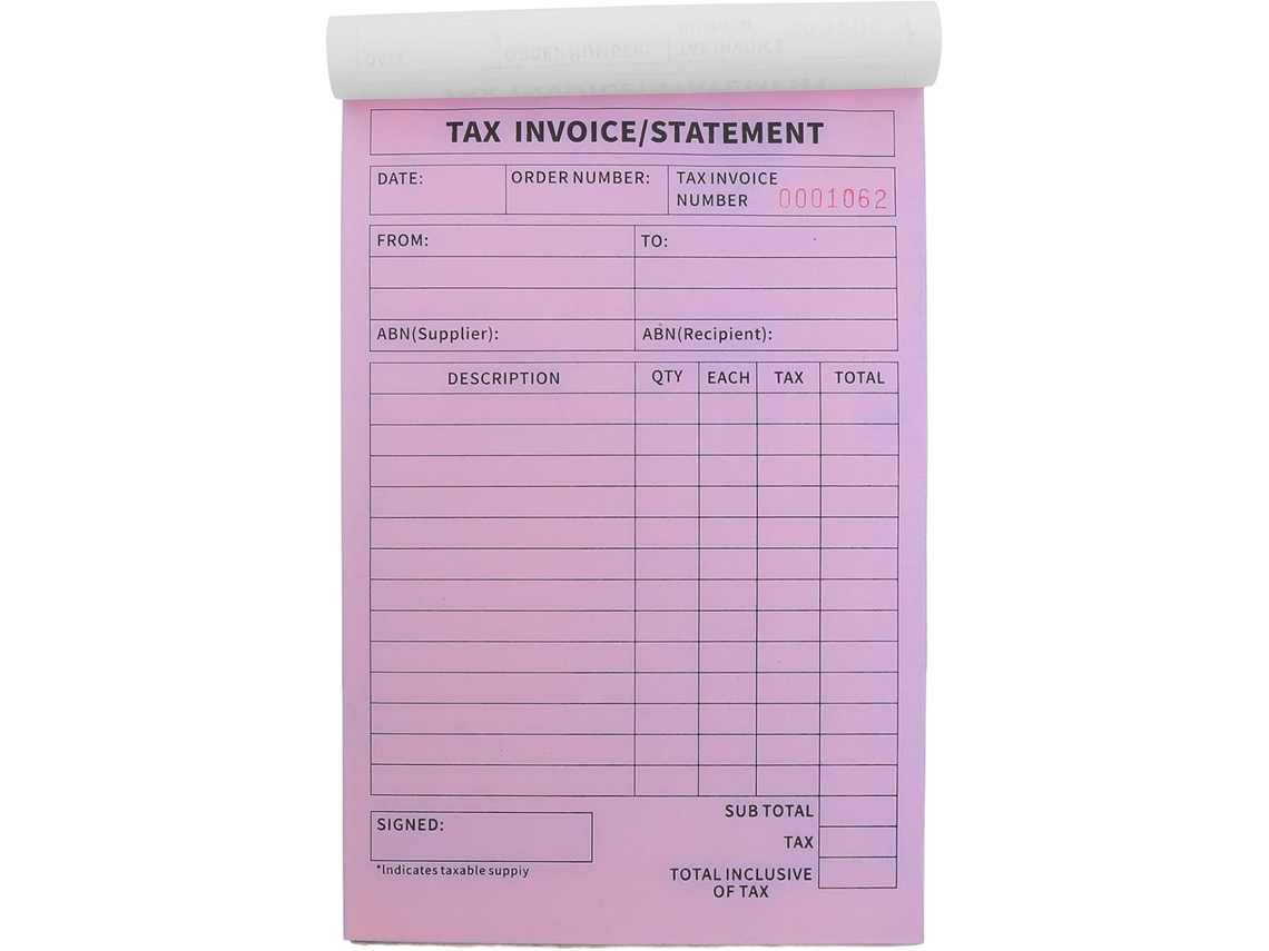 Carnet De Bons De Commande A5 60 Páginas Em Papel, Triplicata