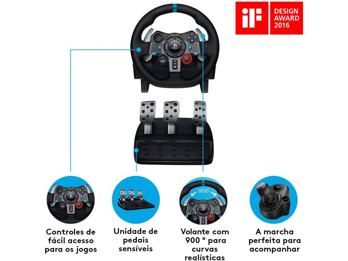 Kit Volante Logitech G29 Driving Force + Headset astro Gaming A10 - PS5,  PS4, PS3 e pc em Promoção na Americanas