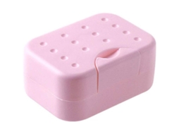Conjunto De 2 Portajabones De Viaje Rosa Ideal Para Regalo Y Viajes Con Esponja Antideslizante