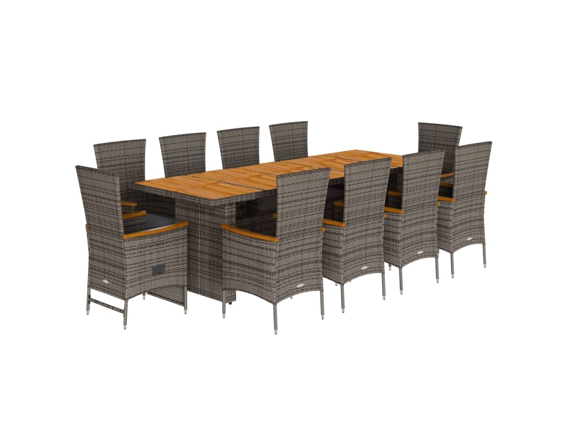 Garden Dining Set, Garden Dining Sets Vidaxl Cinzeto Rattan / Vime (n/a)