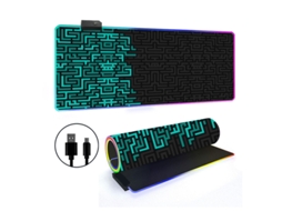Mousepad Tapete De Mesa Retroiluminado Rgb Com Linhas Simples Brilvibera (estilo 12, 3008003mm)