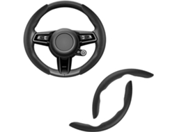 Capa Volante Couro Perfurado Ultrafino 2un, Anti derrapante Respirável Compatível Volante 38cm Acessórios Automóvel STELASPLEN
