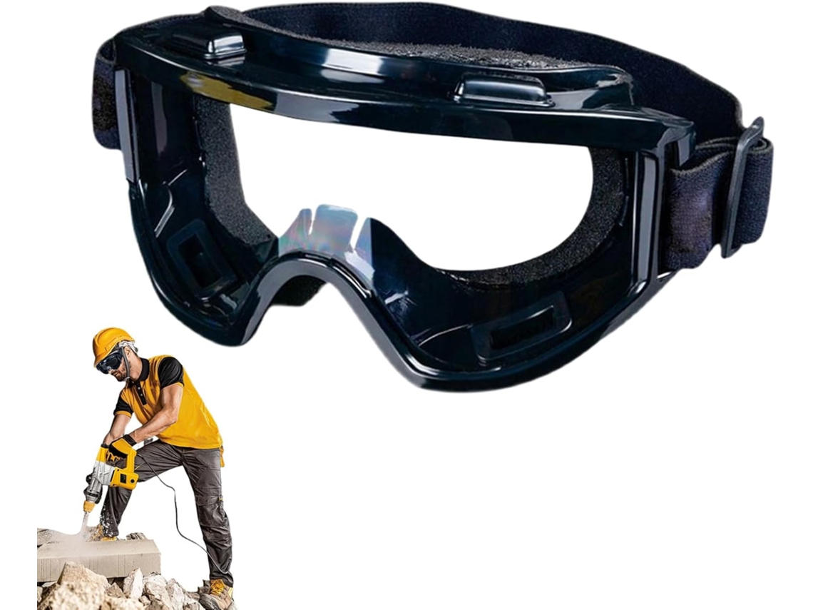 Óculos de Segurança para Trabalho Óculos de Proteção Antiembaçante com Lentes Transparentes, À Prova de CHABERLU