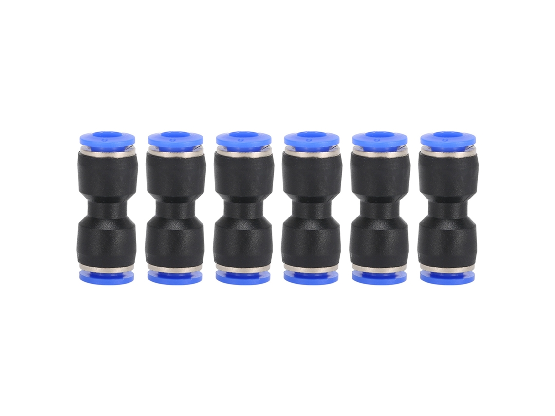 Laxiscreed Conector Rápido Pneumático Recto Para Tubos De Ar Pu-6 E Equipamentos Pneumáticos