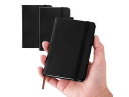 Juego de 3 cuadernos de bolsillo pequeños, diario, bloc de notas con tapa dura, papel rayado grueso de alta calidad, tamaño A7, 100 páginas - Aquaforge