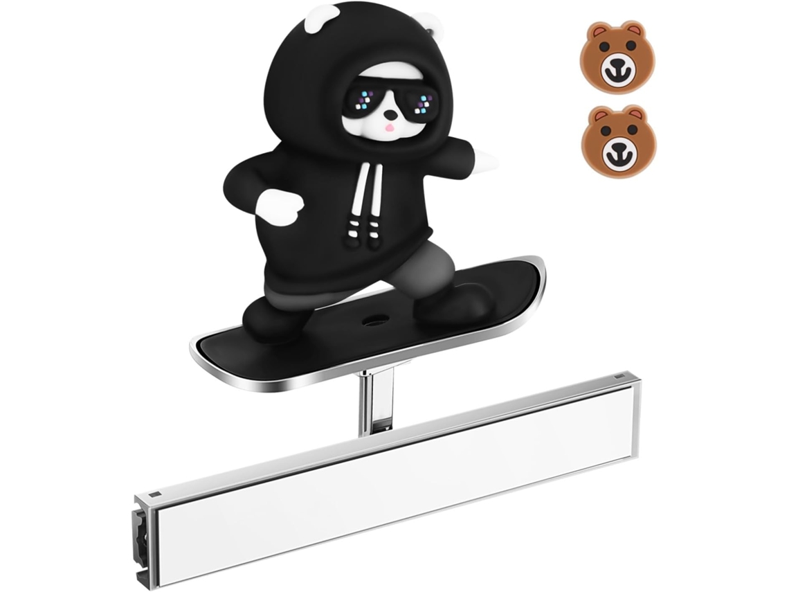 Enfeite De Urso Skatista, Decoração Para Console Central De Carro, Acessório Divertido Para Interior, Enfeites Automotivos