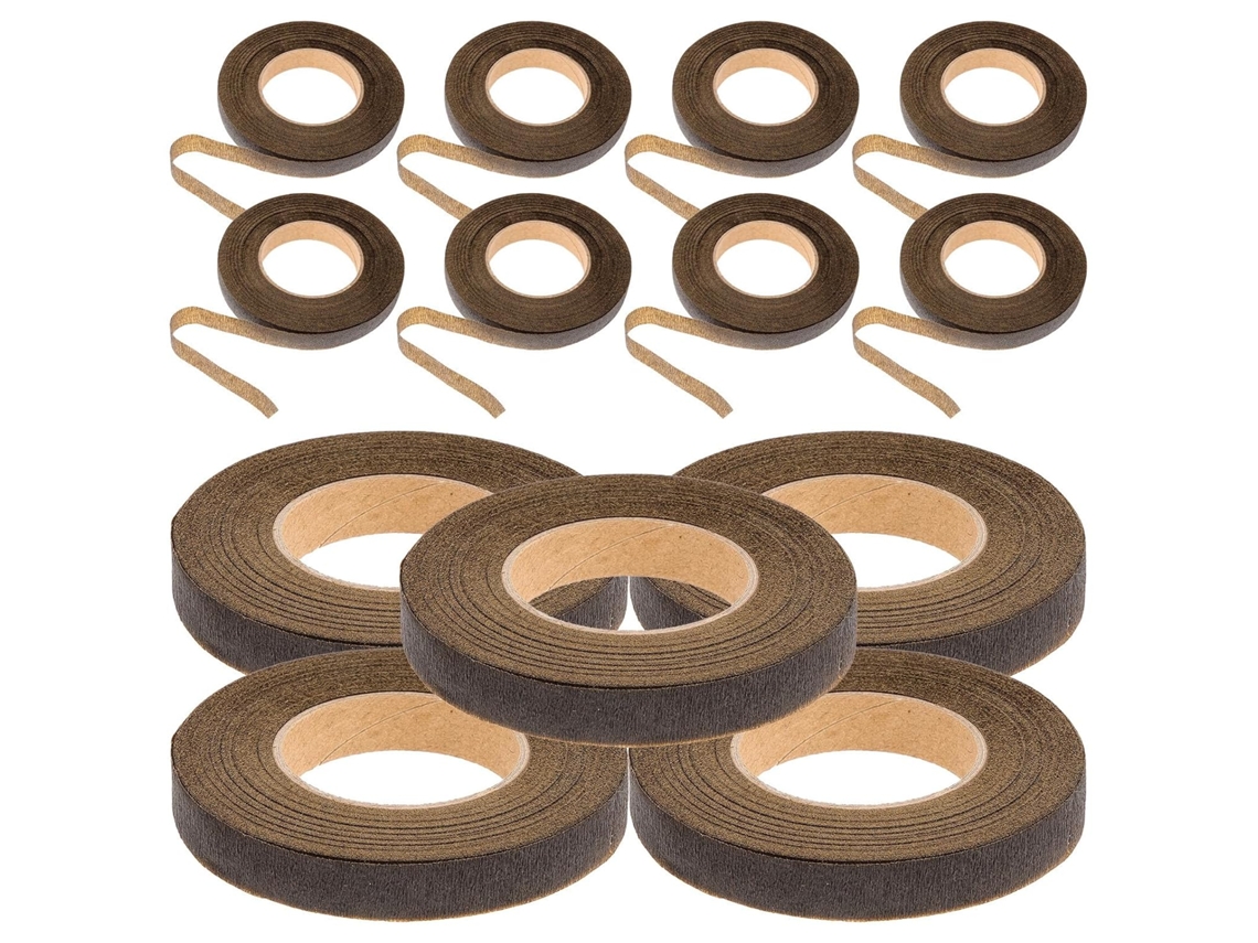 Jojofuny 12 Rolos De Fita Para Embrulhar Buquês Flores, Papel Crepom Resistente E Fácil De Rasgar Para Arranjos