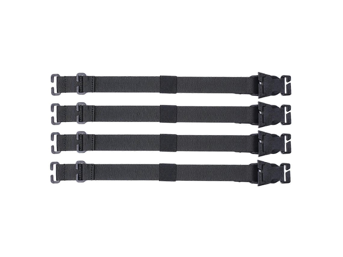 Conjunto de 4 tiras Molle para mochilas, bolsas escolares e cintos para uso externo.