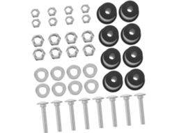 Shineofi Kit De 8 Peças Para Lavatório Com Tampões Borracha E Parafusos Ferro Balanço Cama Salão