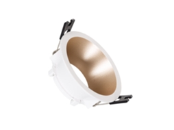Aro Downlight Cónico Reflect para Lâmpada Led Gu10 / Gu5.3 Corte Ø 75 Mm